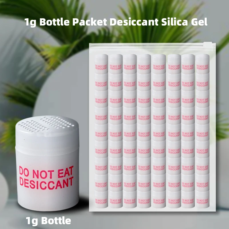 1g Column Desiccant Silica Gel Column Bottle Medicine Moisture-proof Beads Health Care Products Food Grade Cylindrical Desiccant