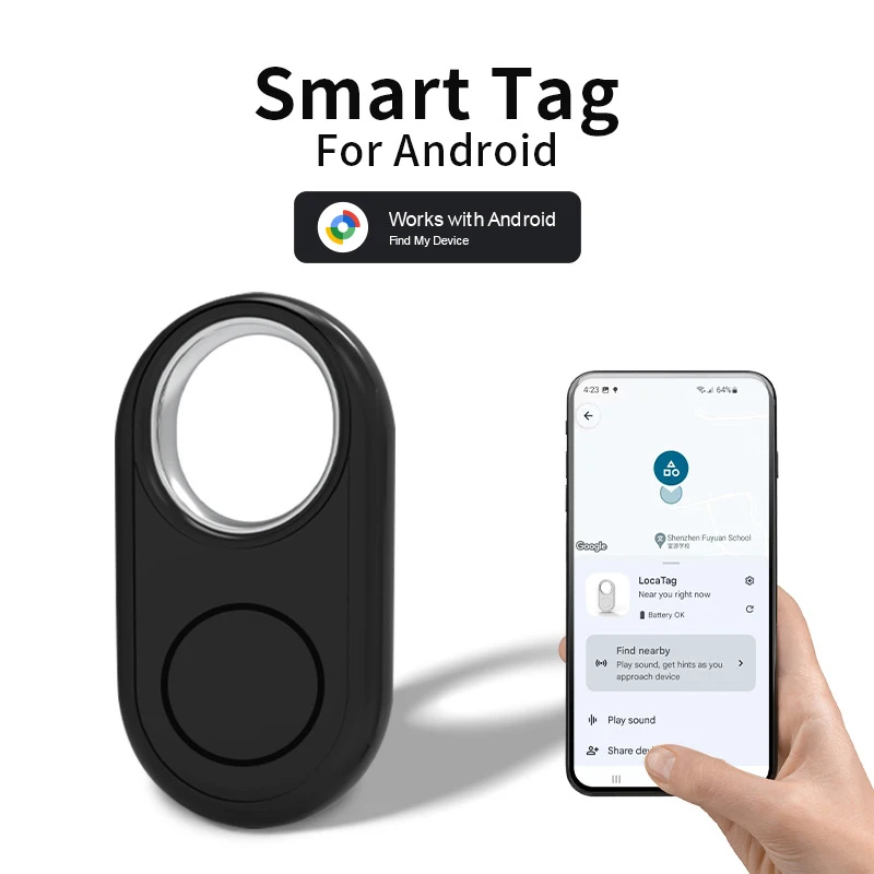 Android GPS Tracker Bluetooth Finder Global Positioning Anti Lost Smart Tag