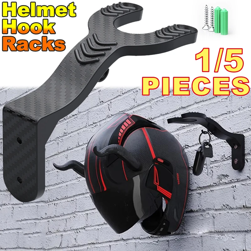 Motorcycle Helmet Hook Racks Wall Mount Motorbike Helmet Rack Hanger Home Luggage Jacket Headgear Holder Kitchen Cabinet Hooks
