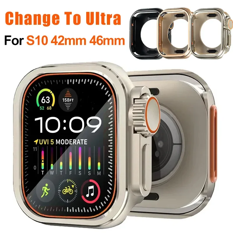 Zinc Alloy Protective Case for Smartwatch - Hard Metal Shell Cover