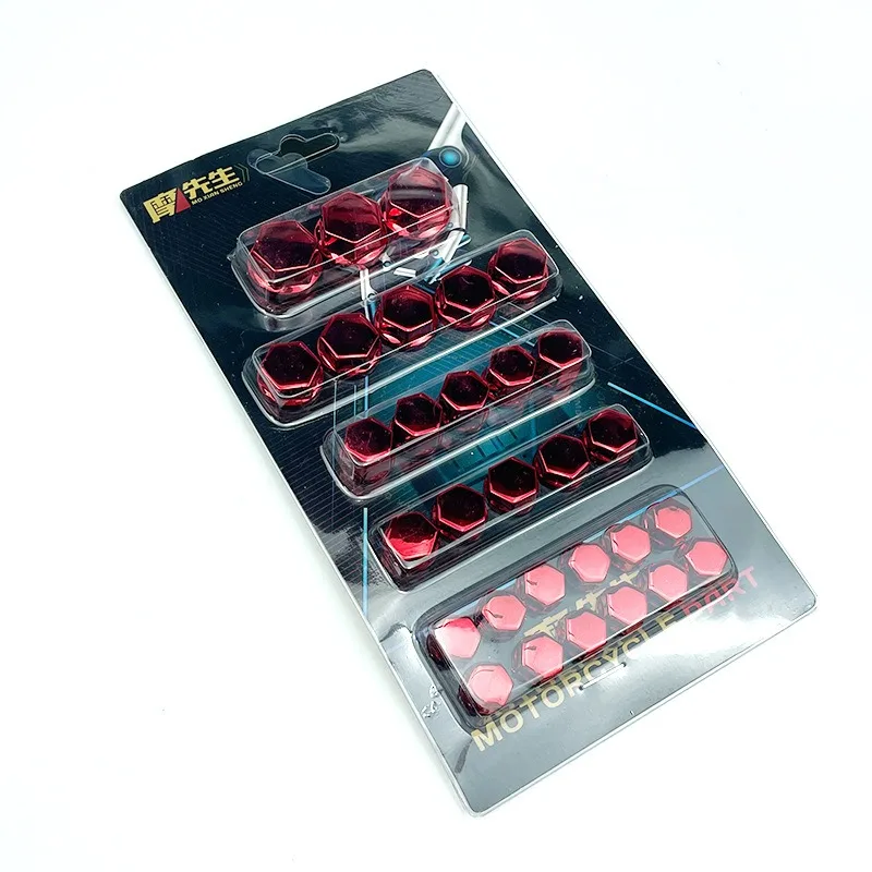Motorcycle Head Cover 30Pcs Modification Accessories Screw Decorative Parts For Yamaha Kawasaki Honda Nuts Styling