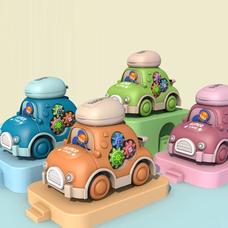 

Montessori Cartoon Gear Car Toy Baby Toddlers Storage Interactive Early Learning Educational Toys For Children Boys Xmas Gift