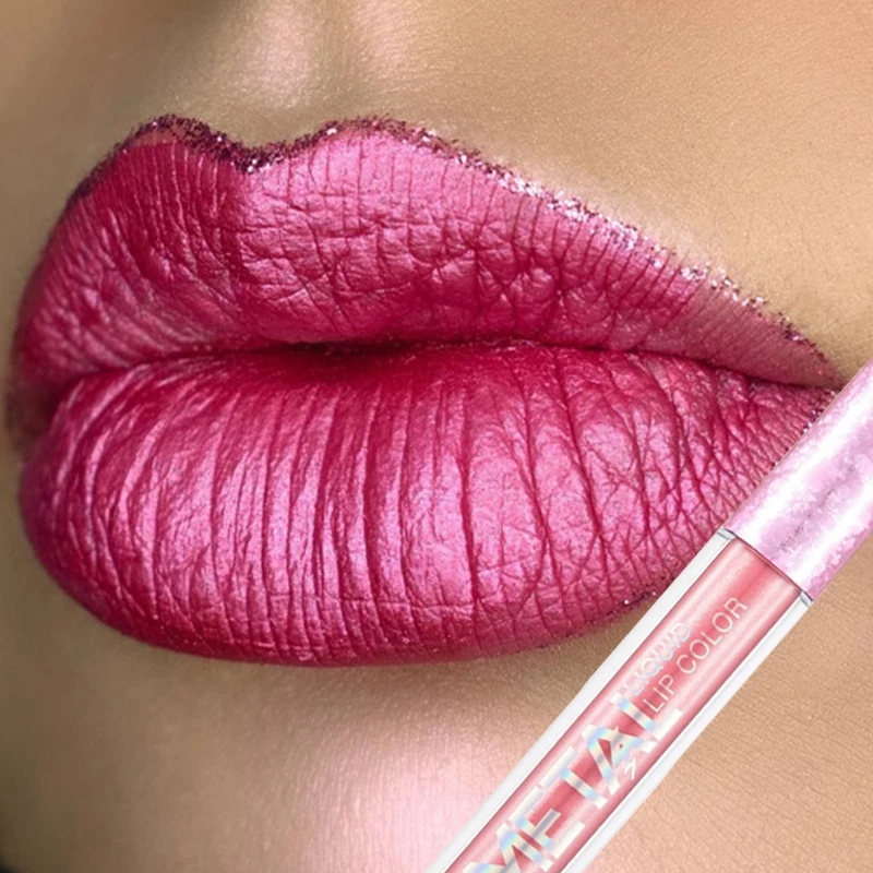 Metal Matte 1PC Lip Gloss 12 Colors Waterproof Sexy Nude Matte Liquid Lipstick Long Lasting Not Fading Lip             stick_voghion.com