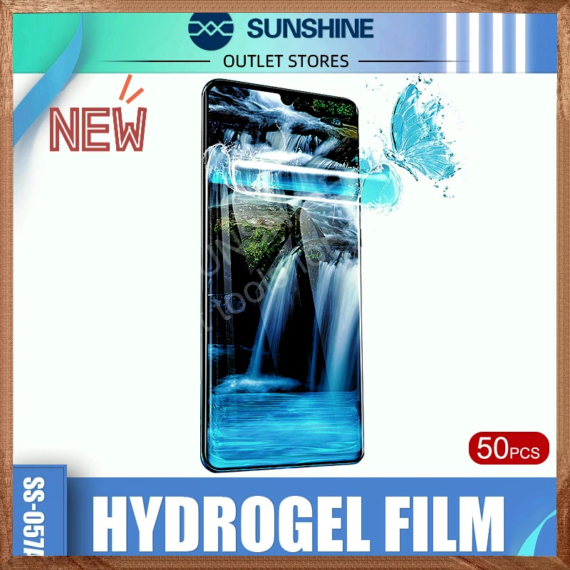 SUNSHINE SS-057 Series New Flexible Hydraulic Film for Phone  Screen Protector Cut For Auto Film Cutting Machine Front Tools 50pc lot flexible hydrogel film compatible for sunshine ss 890c screen protector film cutting machine phone cutting front film