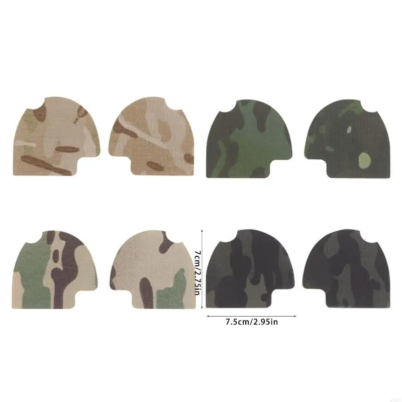 242F Camouflage Earmuff Sticker Headphone Sticker Patches Tactic Headset Earmuff Cover Camouflage Headphone Cover