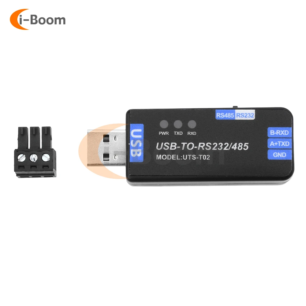 

Industrial USB to RS485/RS232 Converter Bidirectional Half-Duplex Serial Communication Module CH343G with Circuit Protection
