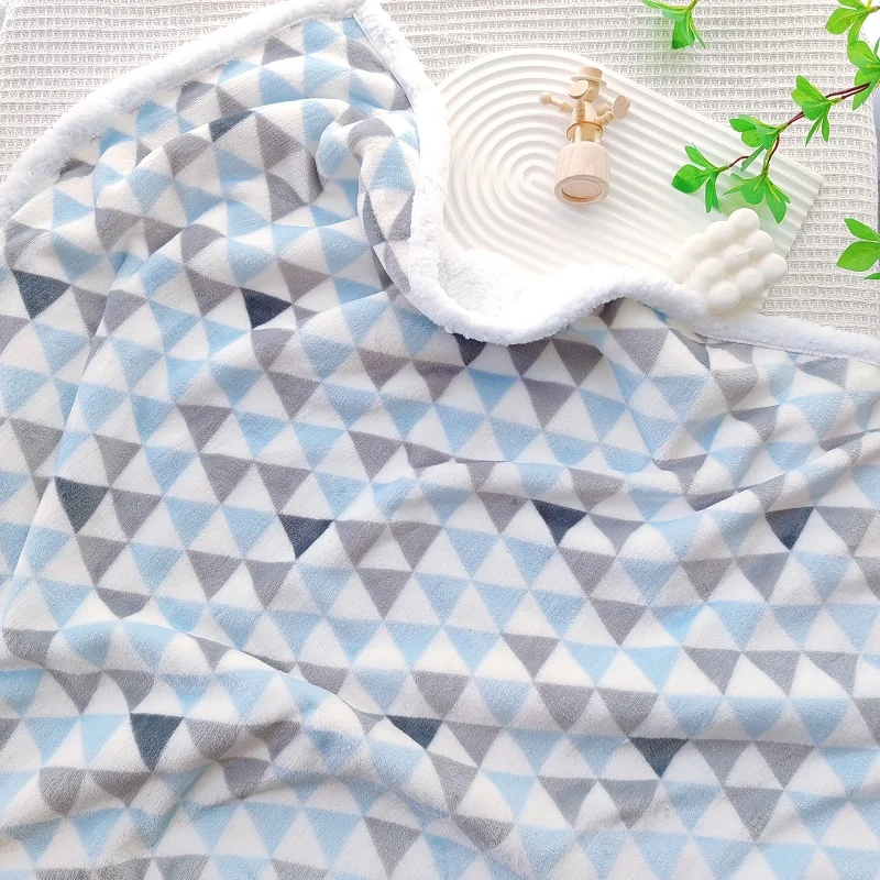 Baby Blanket Warm Fleece Thermal Newborn Soft Stroller Sleep Cover Baby Boys Girls Bedding Swaddle Wrap Kids Thick Blanket Quilt 2