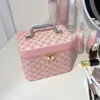 Fashion Waterproof Cosmetic Case Large Capacity PU Leather Travel Suitcase Square Hard Shell Makeup Case Women 1