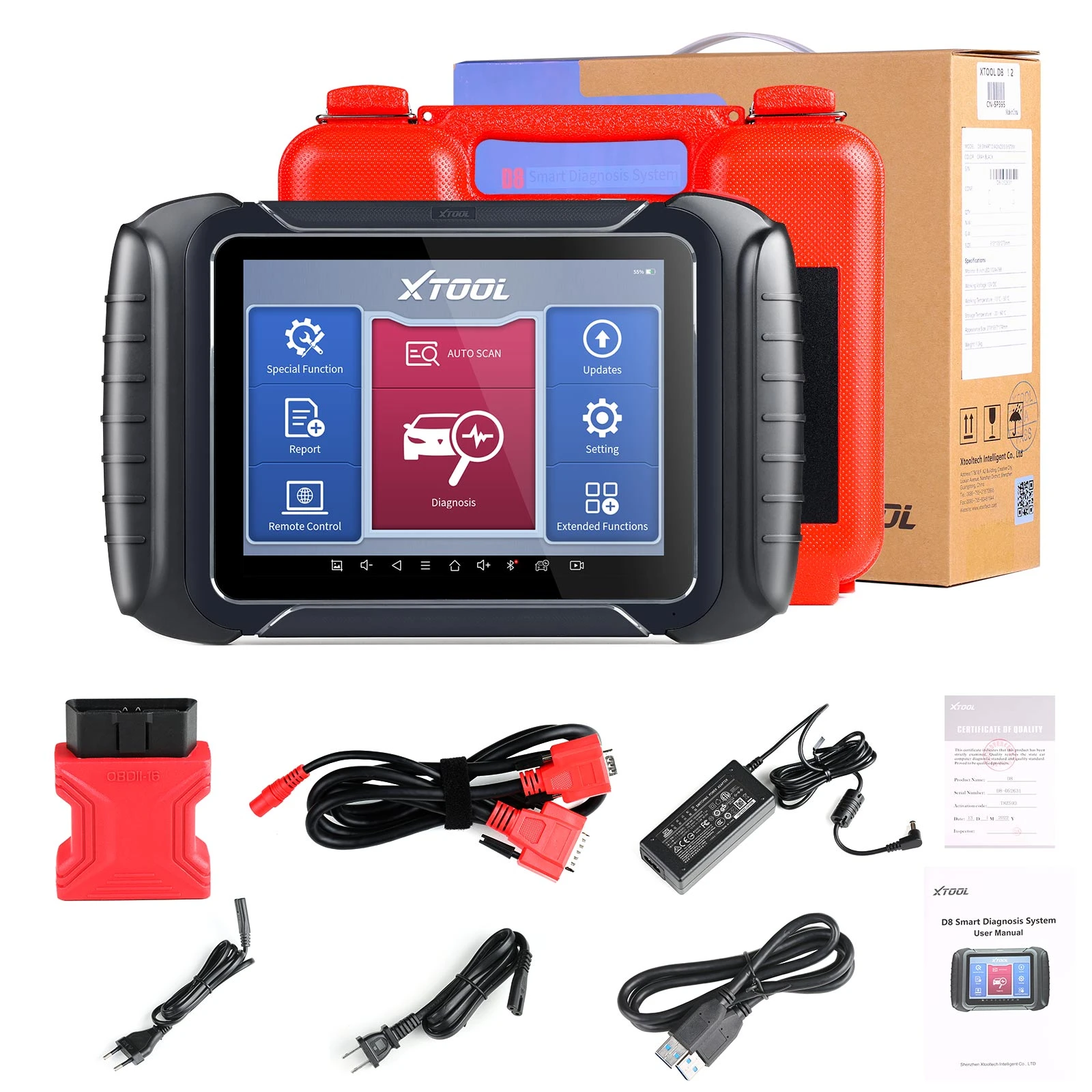 【人気商品！】 XTOOL D8 Automotive Scan Tool 2022 Newest ECU Coding Bi