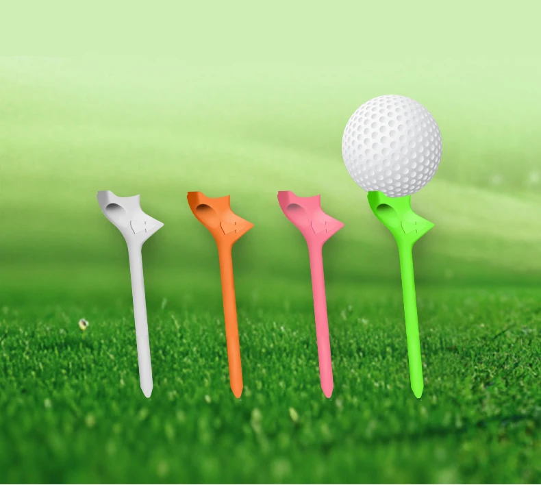 Description Picture 2 of itemGolf Tees 10° Diagonal Insert Golf Ball Tee 4-Color Boxed Rhombic Golf Ball Holder Reduces Rotation Increases Distance Speed