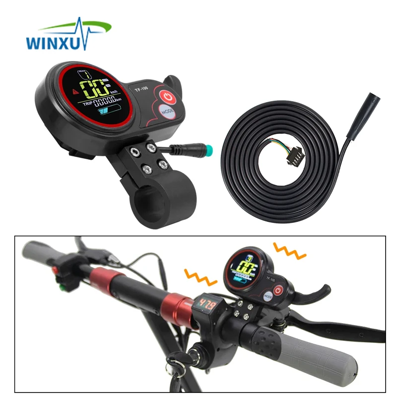 48V 20A 500W Brushless Motor Sine Wave Universal Controller TF-100 TF100 LCD Display Throttle Kit kugoo M4 Electric Scooter