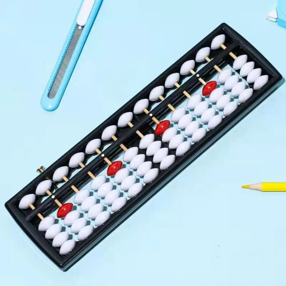 13-Row 5 Beads Abacus Mathematics Standard Abacus Soroban Learning Game Simulated Kids Beads Calculating Calculators