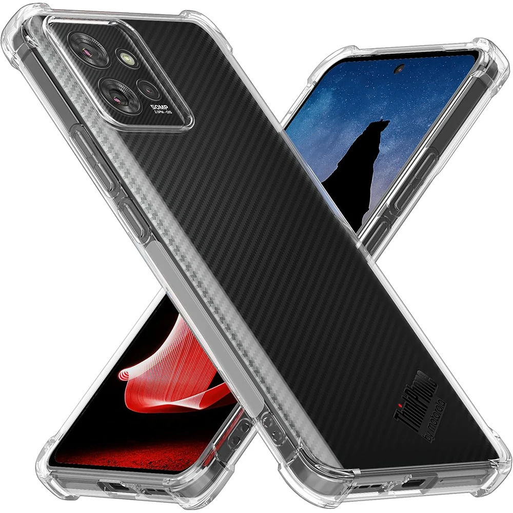 Reinforced Corner Soft TPU Clear Shockproof Case for Motorola ThinkPhone - Durable Protection and Sleek Design