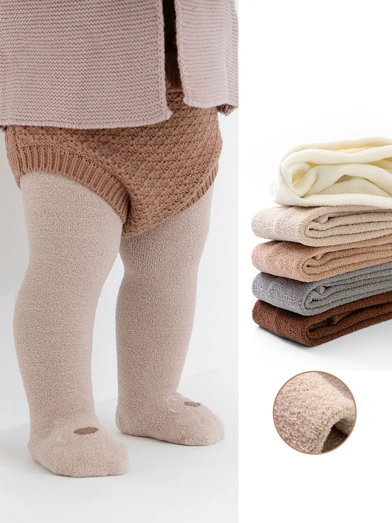 Warm Fleece Padded Kids Leggings for Girls