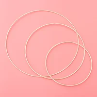 4 Pcs DIY Dreamcatcher Hoop Ring Metal Rings Decorate Accessories Tassel Garland 2