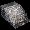 Earring Storage Box Organizer Acrylic Jewelry Storage Box Holder With 5 Drawers Transparent Jewelry Display Stand Earring Box 1