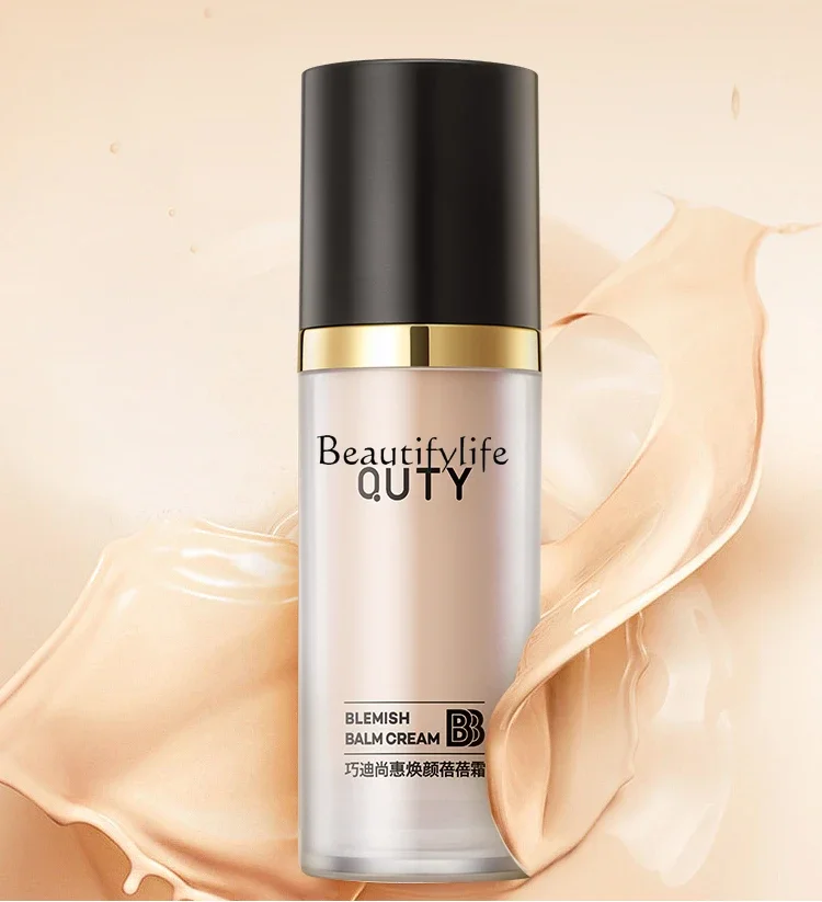 

Brightening Skin Color Nude Makeup Concealer Moisturizing CC Cream Makeup Primer Liquid Foundation Smear-Proof Makeup