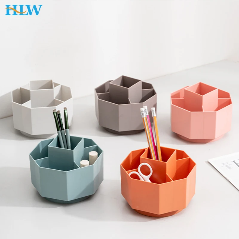 

Настольный органайзер большой емкости, многофункциональный бокс для хранения карандашей, вращающийся держатель для ручек, школьные и офисные принадлежности