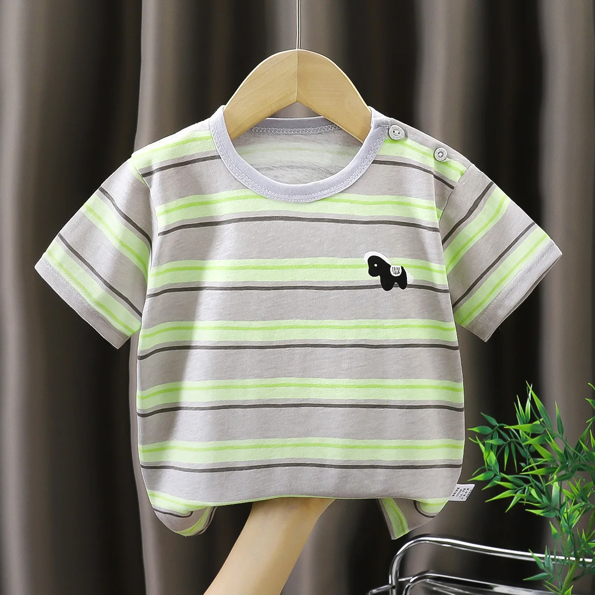 Boys Striped Cotton Tee 3