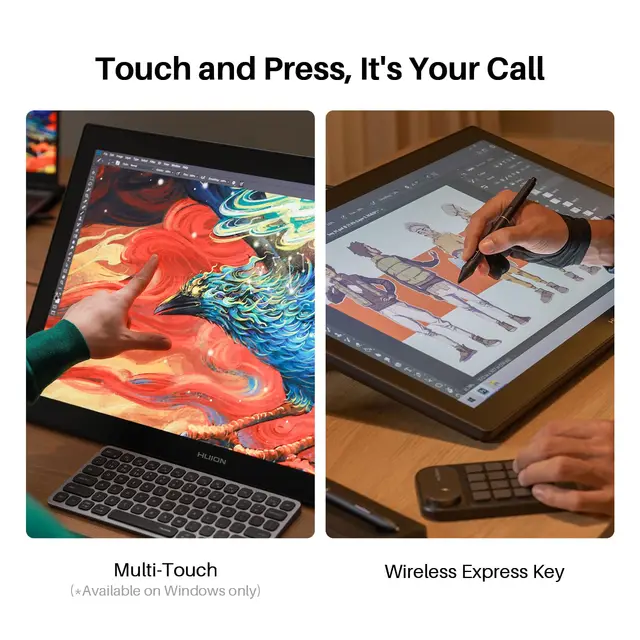 HUION KAMVAS Pro 27 4K UHD Drawing Tablet with Screen, PenTech 4.0 Stylus with 2nd Gen Anti-Glare Etched Glass 98% Adobe RGB 4