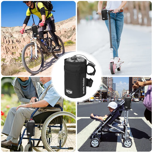 Brrnoo Bike Water Bottle Holder, Firm Environmentally Friendly Odorless  Stroller Cup Holders For Wheelchair For Trolleys For New Parents For  Cycling Enthusiasts 