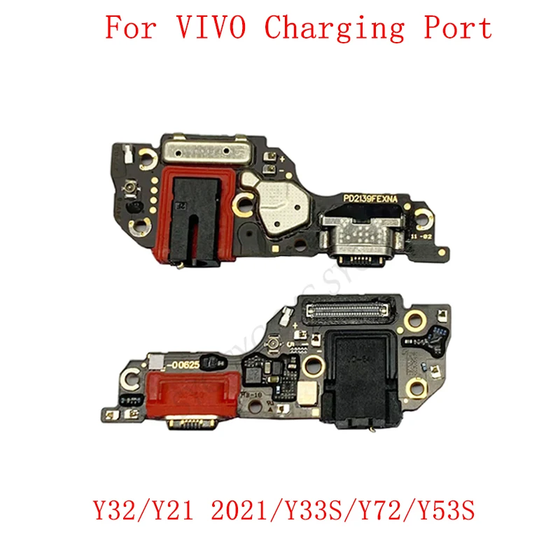 

Original USB Charging Connector Port Board Flex Cable For VIVO Y32 Y33S Y72 Y53S Y21 2021 Charging Port Repair Parts
