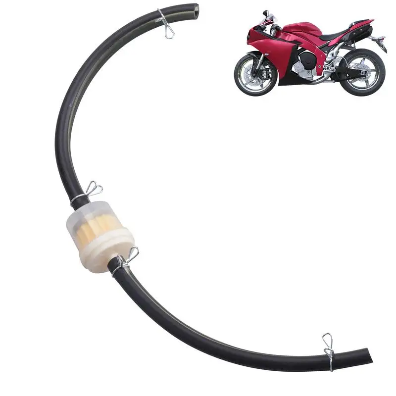 

Fuel Filter With Metal Clips Fuel Double Rubber Hose For 49CC-160CC Mini Dirt Bike Motorcycle Motocross Engine Oil Filter