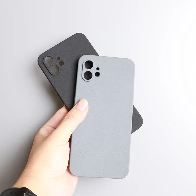 Enhanced Sand Matte Soft Silicone Anti-Fall & Anti-Fingerprint Protective Phone Case Cover