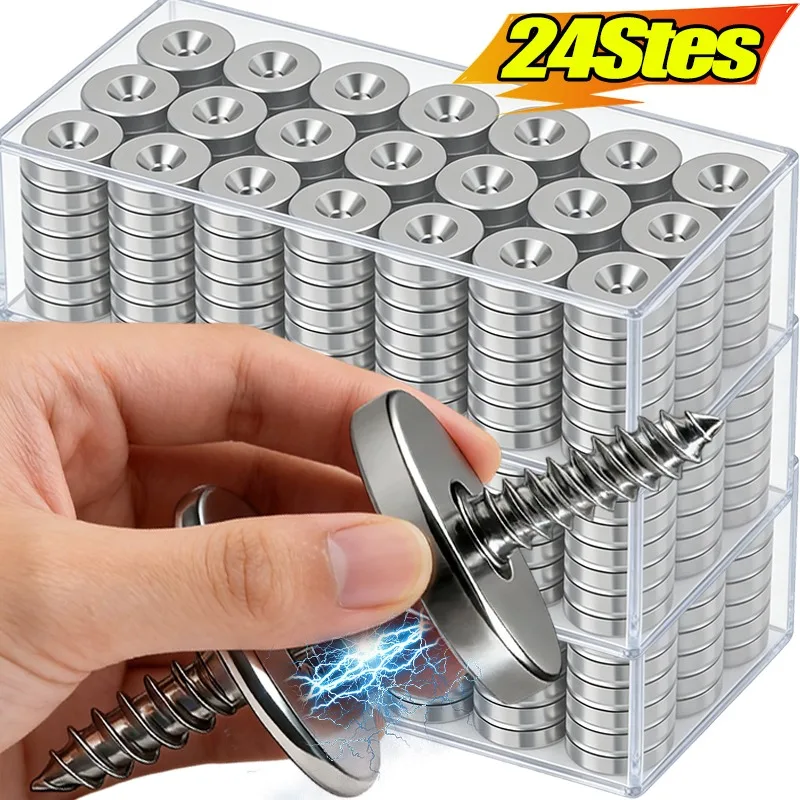Chiusure Magnetiche per Mobili, Chiusura Magnetica Nascosta, Fermi per Ante di Cucina e Cassetti, Accessori Hardware