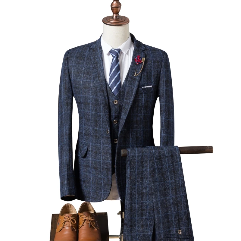 

Custom Made Groom Wedding Dress Blazer Pants Business High-end Classic Dress Trousers ZHA05-59599