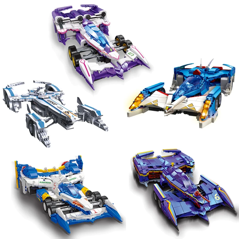 

New MOC Idea Classic Anime Sports Car Asurada G.S.X Building Blocks Bricks Model Assembling Toys for Children Christmas Gift Set
