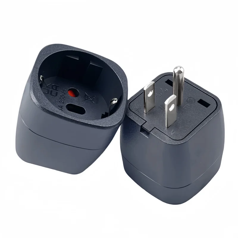 Universal AC Power Plug Adapter for EU, Switzerland, and Italy - Ideal for Travel