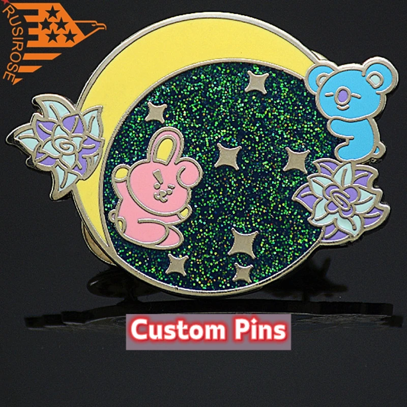 Customize metal badge, LOGO lapel pin, Custom make enamel brooche collar pins, Personalized badge pin, Custom pins, Metal LOGO