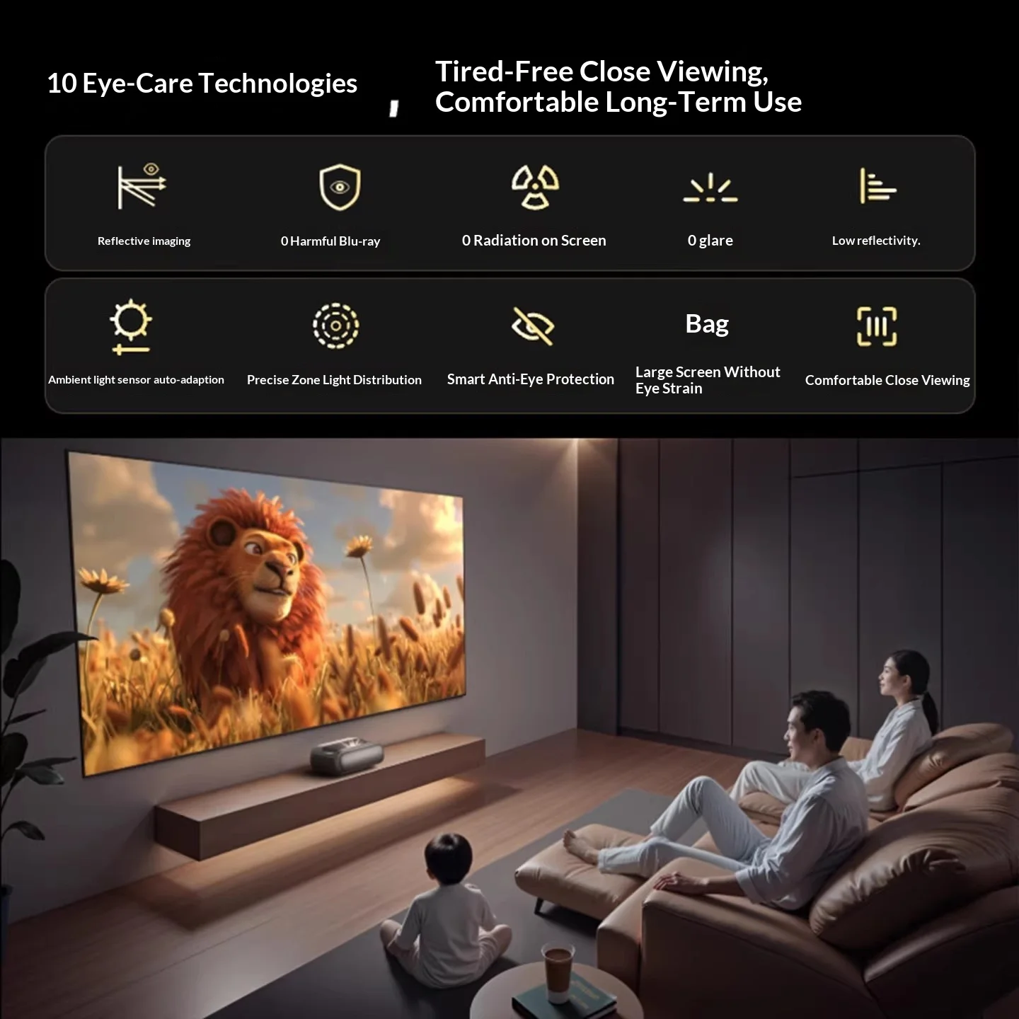 다이나우디오 JMGO o3pro 프로젝터 2600ISO 루멘스 콘트라스트 프로젝터 지능형 장애물 회피 자동 초점 지원 와이파이 선물