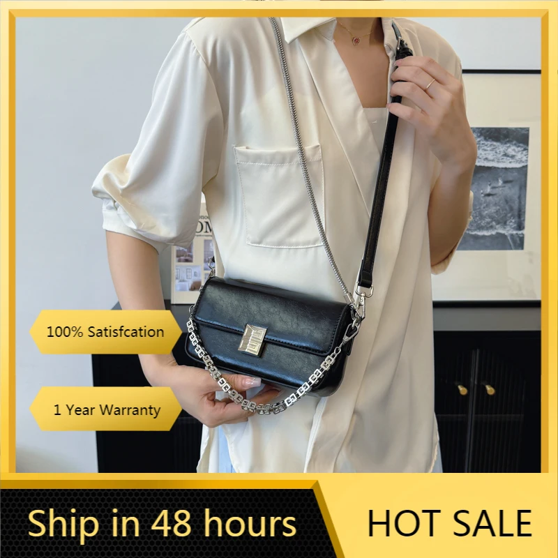 

Индивидуальная квадратная женская сумка с серебряной пряжкой под подмышку, лето-осень, новая модная сумка с цепочкой, Женская Роскошная Сумка через плечо