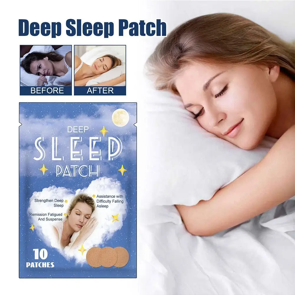 

Sleep Patches For Adults 10Pcs Night Supplement Skin-Friendly For Men Deep Relaxation Sleep Patches For Travel Jet Lag Dormitory