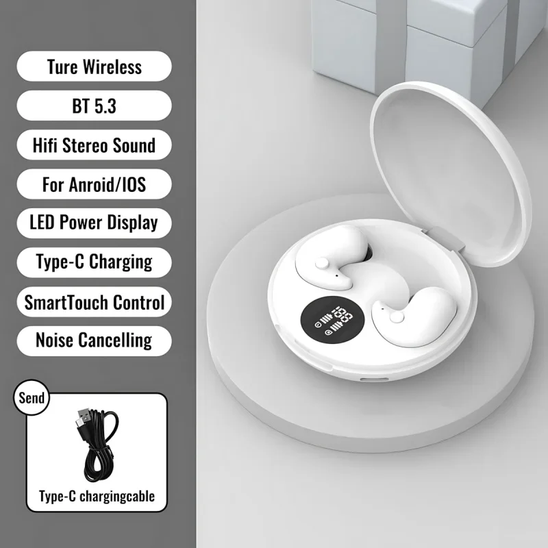 B13 Bluetooth Sleep Earphones Wireless Headset With Touch Control_voghion.com