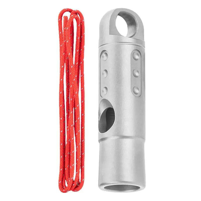 

Loud Whistle Urgent Camping Whistle Survival Whistle Hiking Whistle Loud Whistle Titanium Safety Whistle With Lanyard For