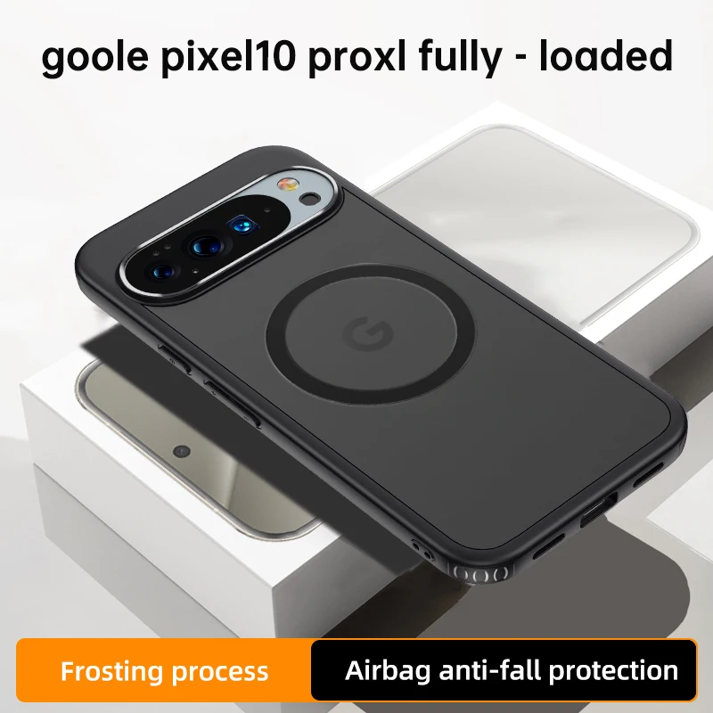 Luxury Simple Transparent Shockproof Phone Case with MagSafe Compatibility
