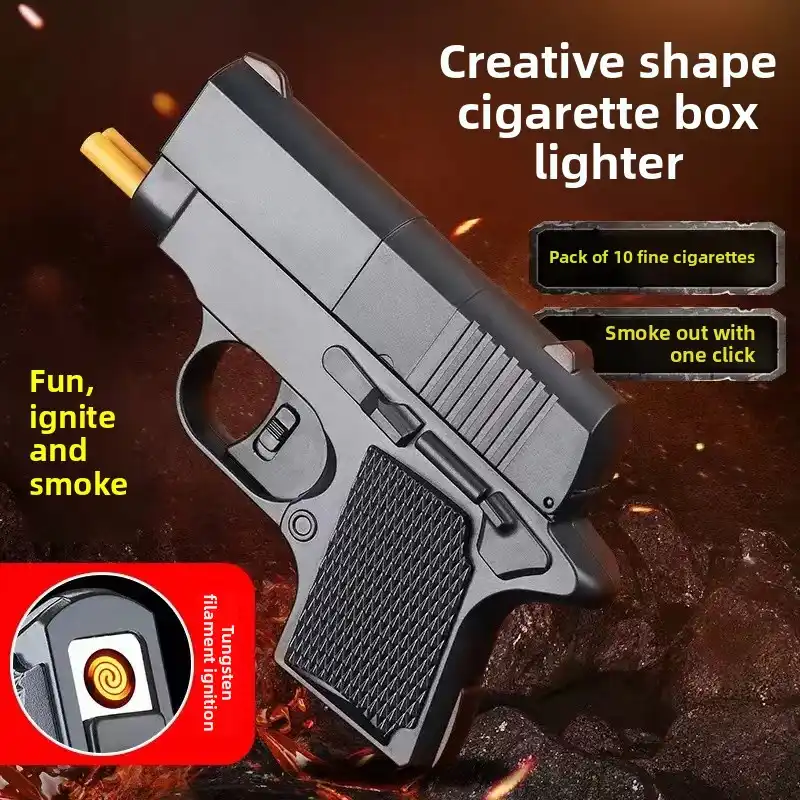 Pistol Style Lighters Cigarette Case- Aliexpress Business|AliExpress  Business serves 5 million SMEs, providing tax-free certification, financial  credit, procurement, wholesale, dropshipping, business opportunity insights  and other services to find 