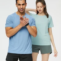 Custom Spandex Sports Gym T Shirt Men Short Sleeve Quick Dry T-Shirt Compression Workout Fitness Training Running Shirt R439 2