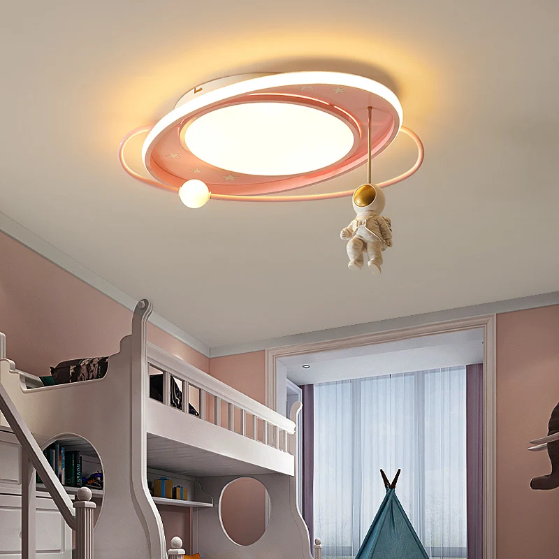 

Светодиодная потолочная лампа для детской комнаты, Современные Простые светильники в виде астронавта для мальчиков и девочек, комнатное декоративное освещение