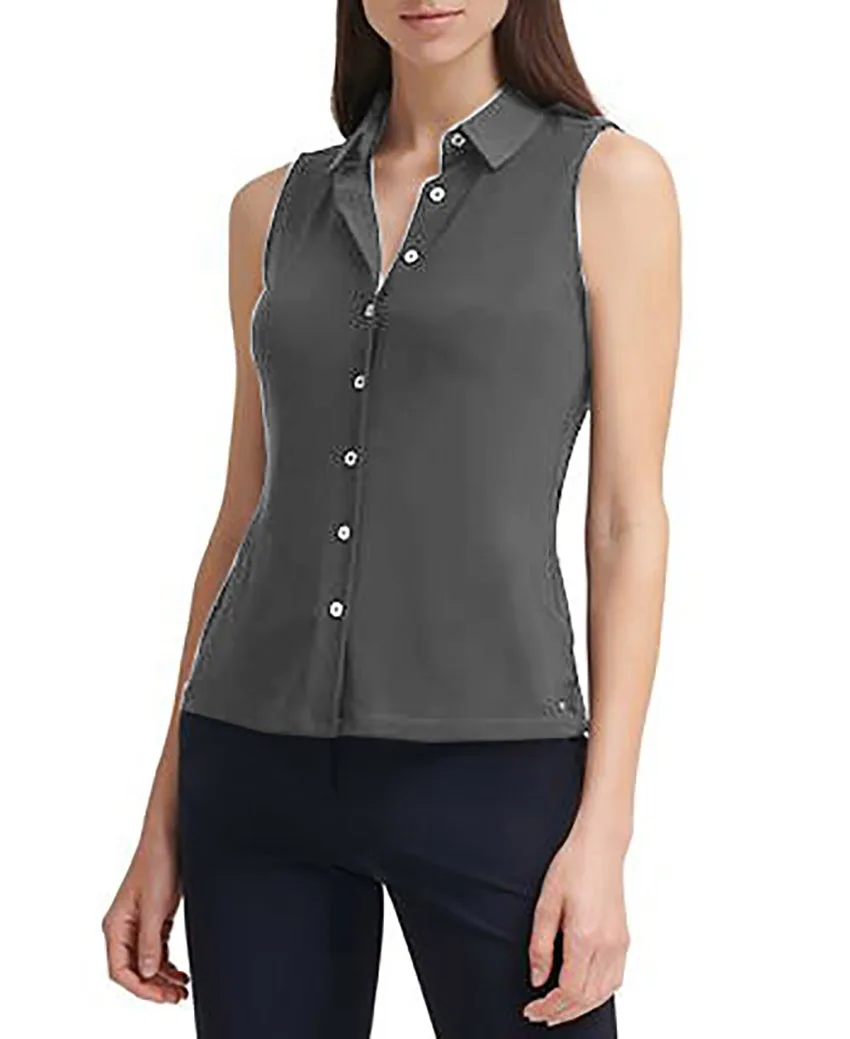 Sleeveless Jacket Slim Fit Women's Vest Lapel Single Breasted Casual Workwear Lady Coats 	 Chaleco Mujer