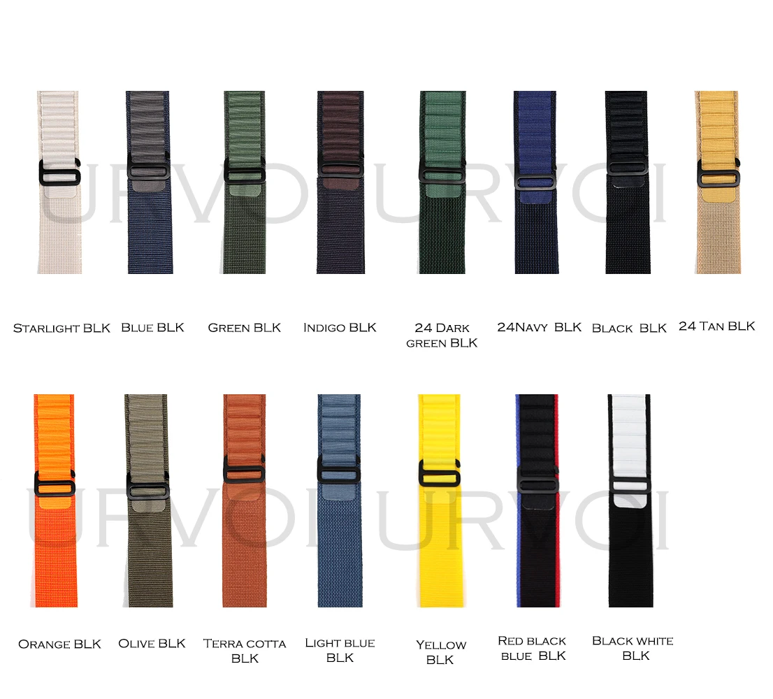 URVOI Black Woven Polyester Alpine Loop Strap with G-Hook Closure