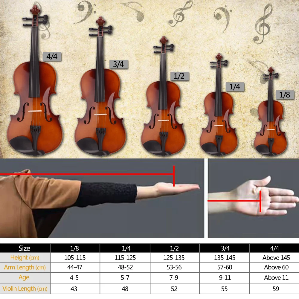 Violin Fiddle for Beginners Kids Ages 5-9 with Bow 1/8