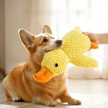 Plush Squeaky Duck Dog Toy 1
