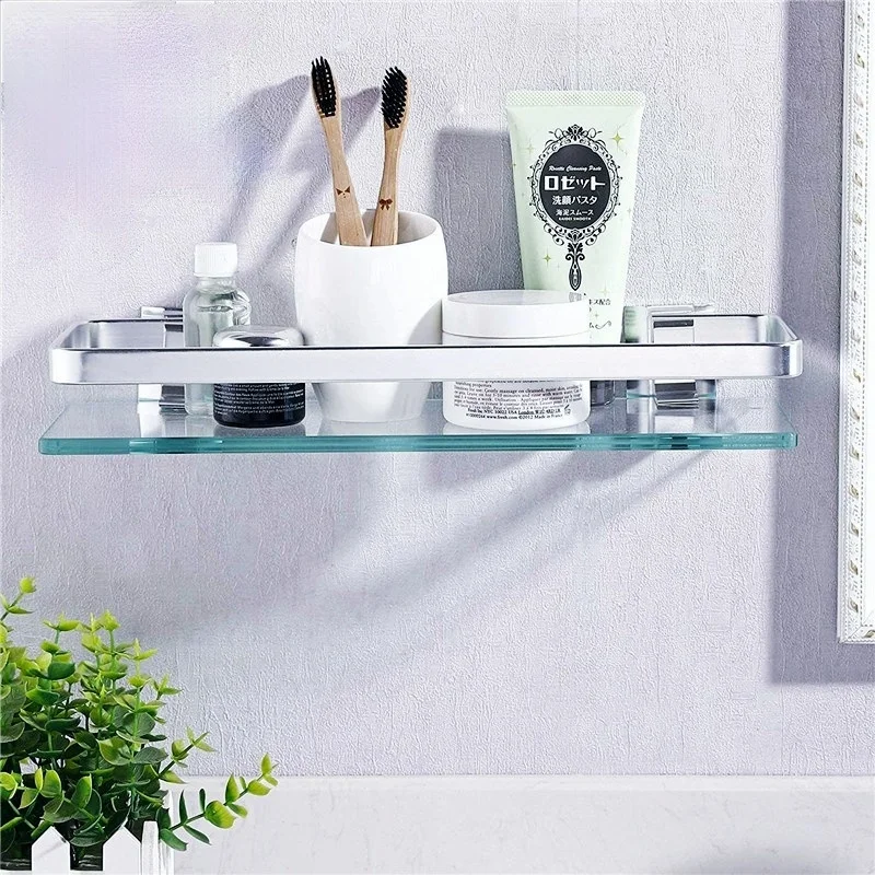 Tempered-Glass-Bathroom-Shelf-Aluminum-Storage-Rack-Rectangular-30-40 ...