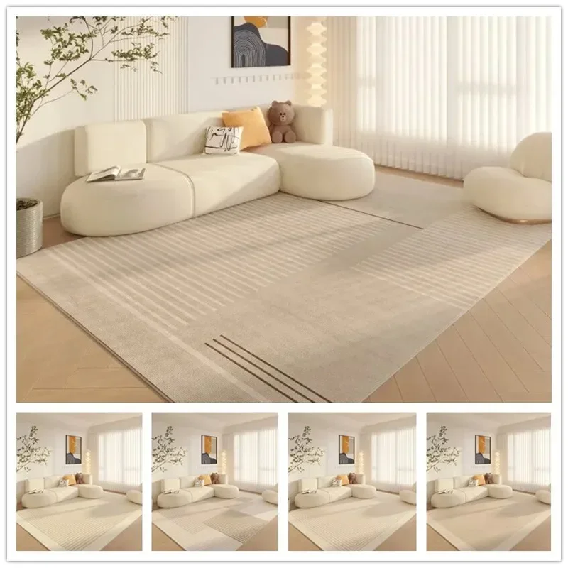 famibay Tapis moderne abstrait lavable en machine pour chambre à
