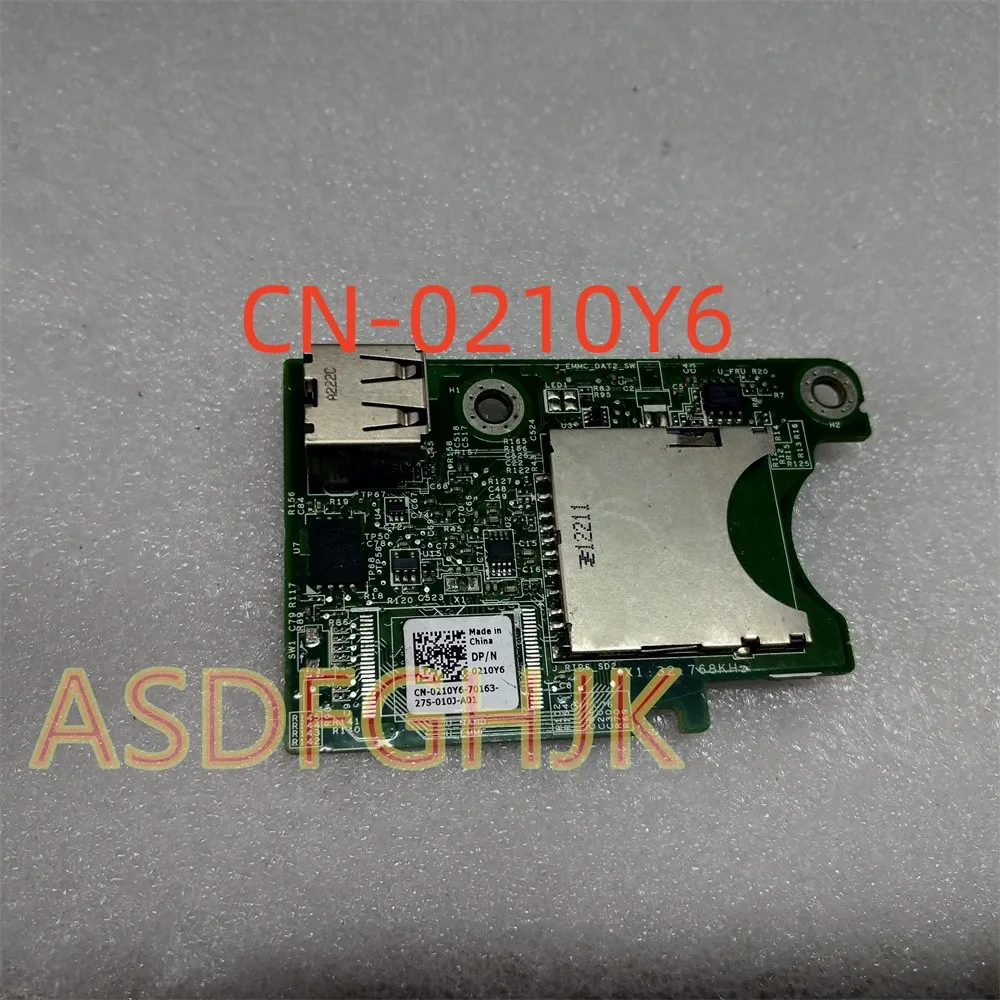 

Original For DELL Internal Media Card Reader Dual SD Card Slot And USB Connection CN-0210Y6 210Y6 0210Y6 Tested Fast Shipping