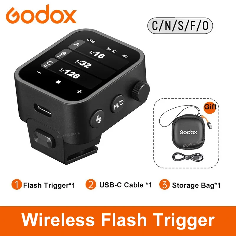 

Godox X3 TTL HSS Wireless Flash Trigger OLED Touch Screen for Canon Nikon Sony Fuji Olympus Panasonic